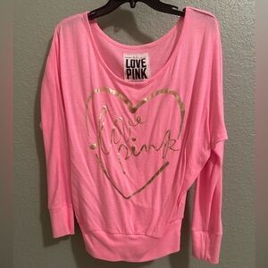 LOVE PINK Long Sleeve Tee Size Small